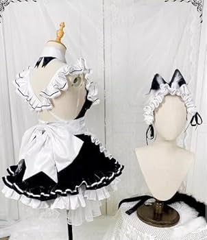 コスプレ　衣装　勝利の女神　NIKKE メイド　 プリバティ　猫耳尻尾付き Amazon.co.jp: [XINQPJSKL] 勝利の女神:NIKKE プリバティ メイド
